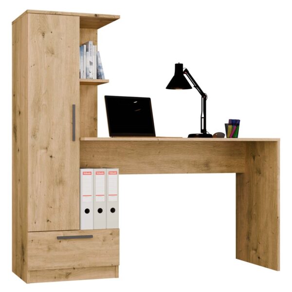 Desk with Bookshelf COSMO – Oak Artisan