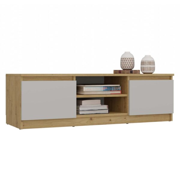 TV Cabinet Malwa 120 Artisan Oak & Cashmere Beige
