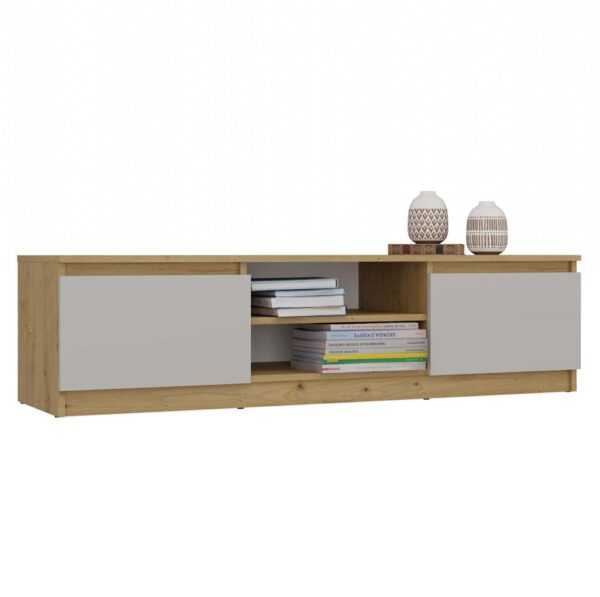 TV Stand MALWA 140 – Oak Artisan / Cashmere Beige