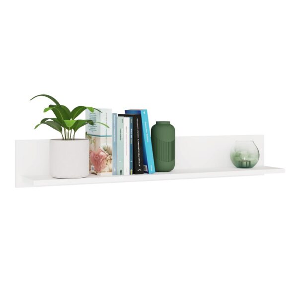 MILO Wall Shelf – Modern Wall-Mounted Shelf for Kids’ Room, Matte White