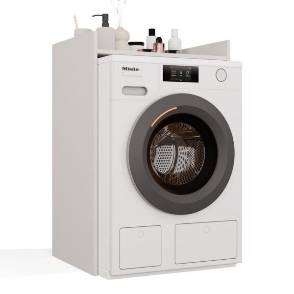 Bathroom Cabinet for Washing Machine POLA NP Cashmere Beige Storage Shelf Unit