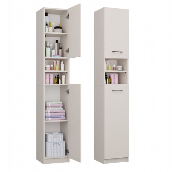 MARBELA 1.0 Bathroom Tall Cabinet 32 cm – Cashmere Beige