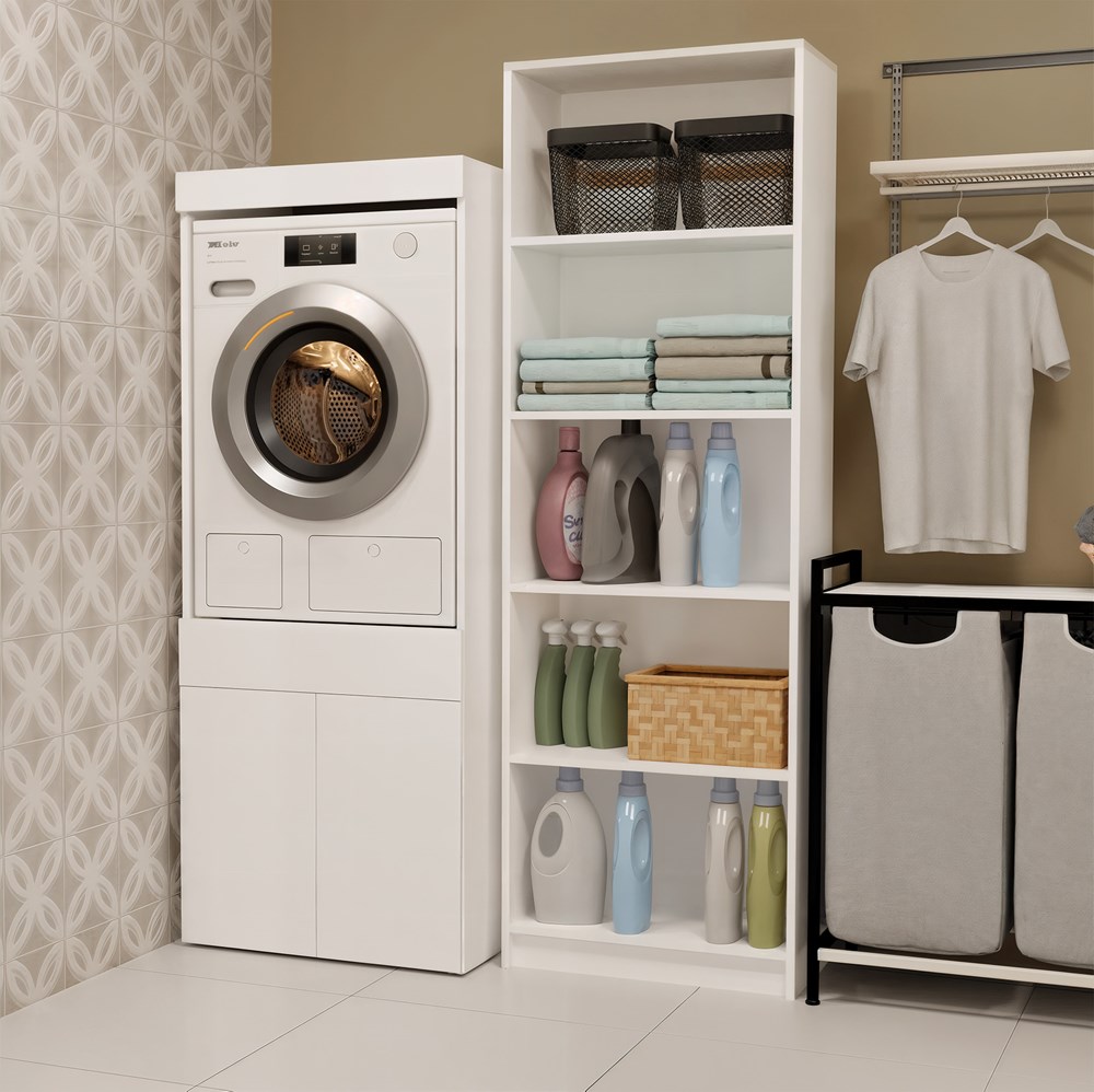 Bathroom Cabinet for Washing Machine or Dryer POLA TWIN 1S - Image 4