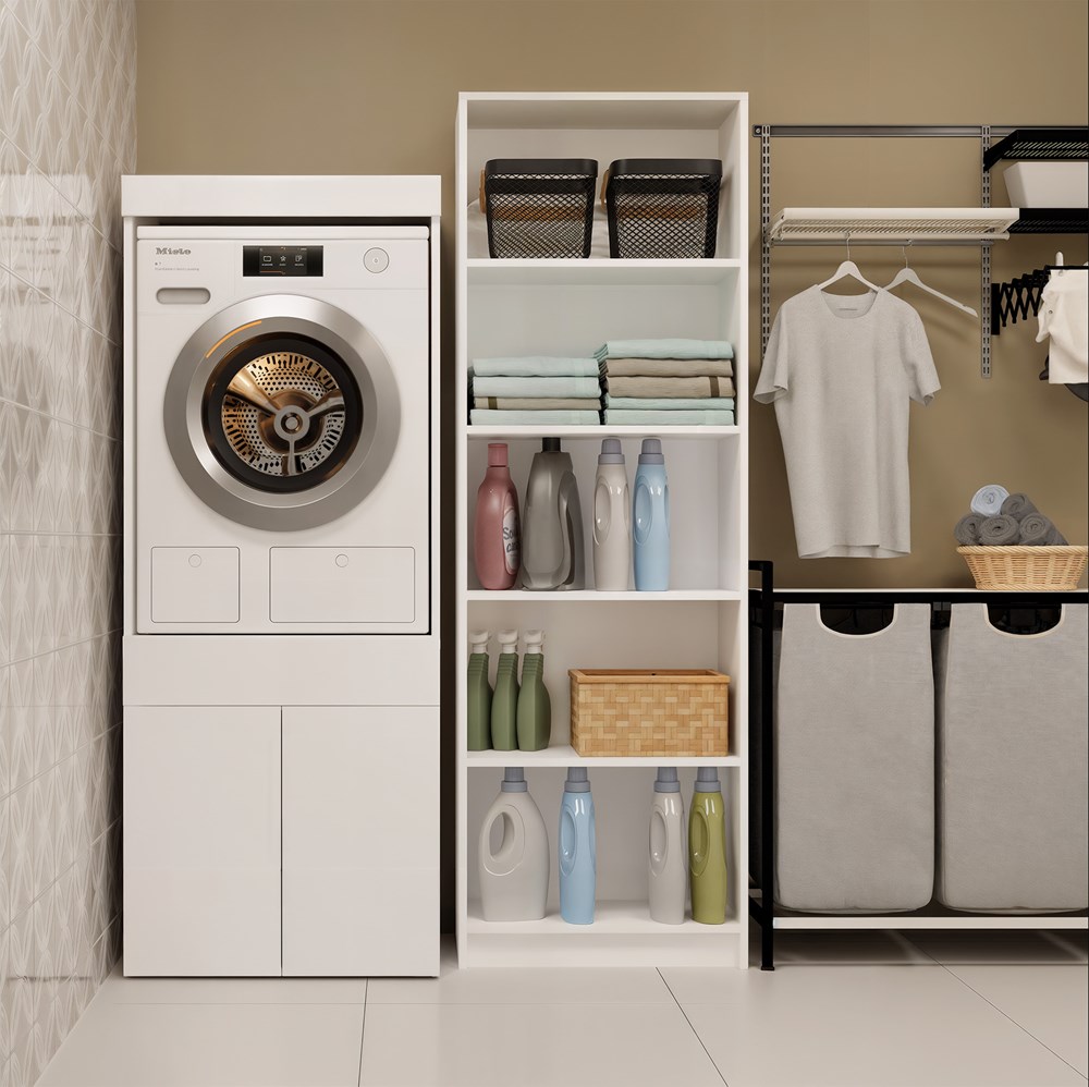 Bathroom Cabinet for Washing Machine or Dryer POLA TWIN 1S - Image 2