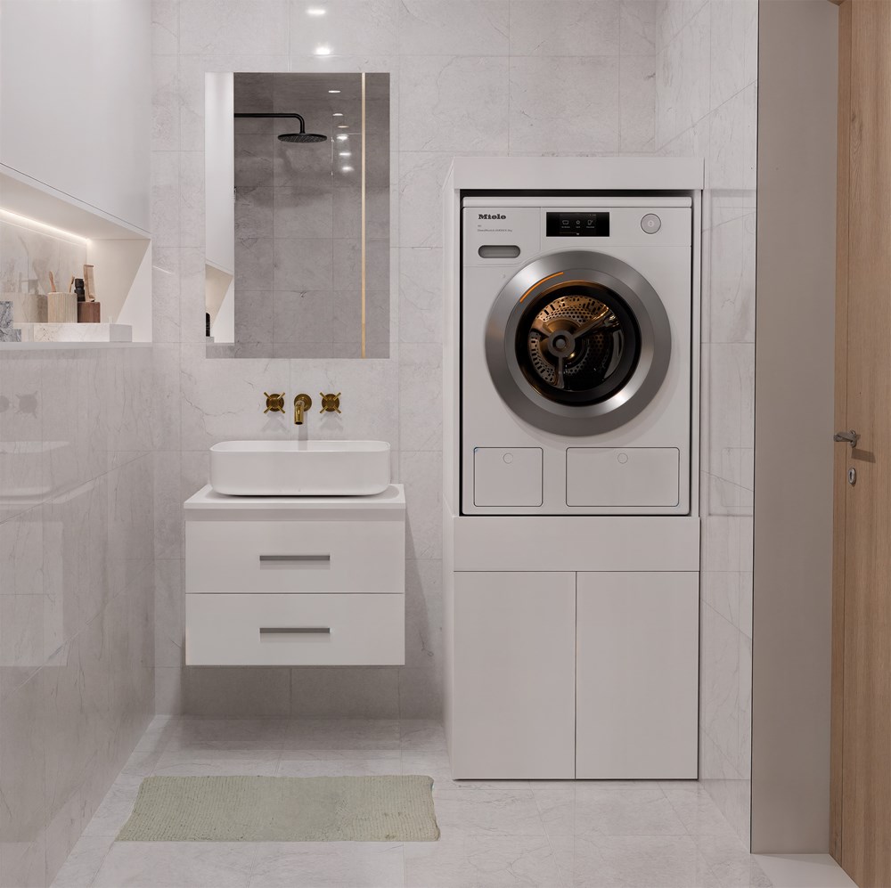 Bathroom Cabinet for Washing Machine or Dryer POLA TWIN 1S - Image 3