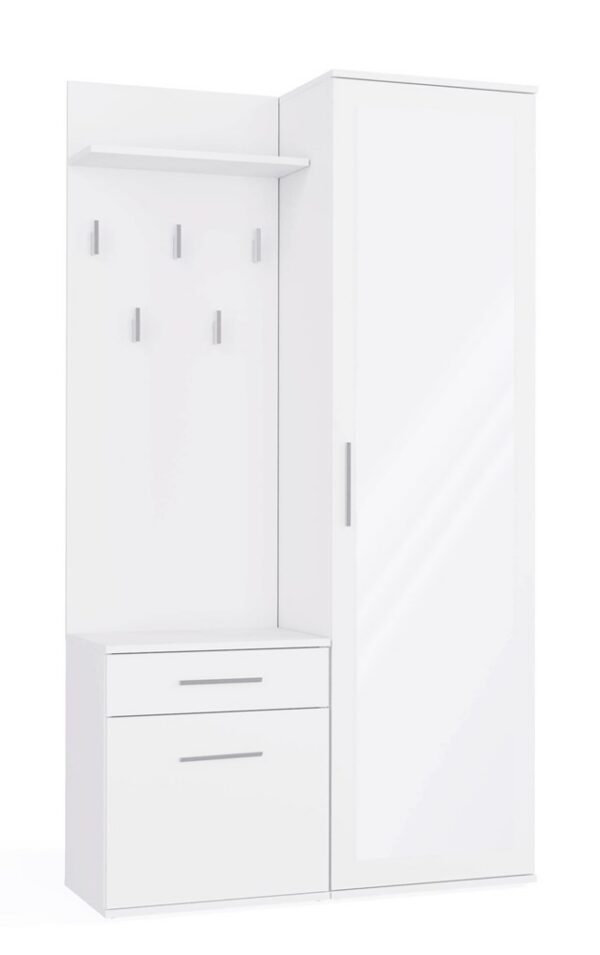 DUO Hallway Wardrobe Set – Matt White