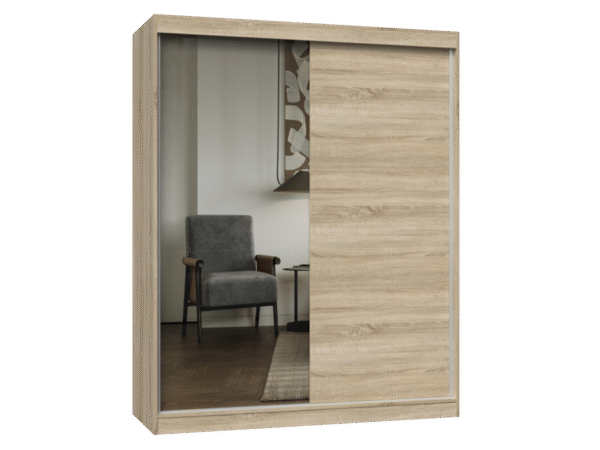 Wardrobe IGA 160 A/B SONOMA 1 x Mirror For bedroom or hallway