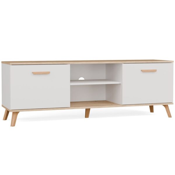 TV cabinet OLYMPO 150 WHITE ARTISAN OAK 150 cm TV stand