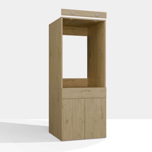 Bathroom cabinet For washing machine Or dryer POLA TWIN 1S Drawer ARTISAN OAK