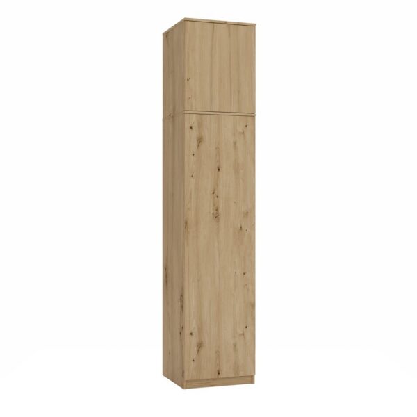 Wardrobe with top unit SD-50 Doors Shelves ARTISAN OAK For dressing room, bedroom or office