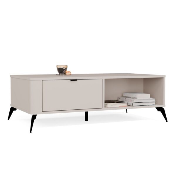 Coffee table Coffee table CORDOBA Cashmere Beige 2 Drawers 2 Shelves For living room