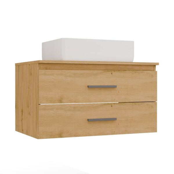 Cabinet with washbasin NEL 80 Bathroom ARTISAN OAK Wall-mounted 2 Drawers 80x50x58,5 cm
