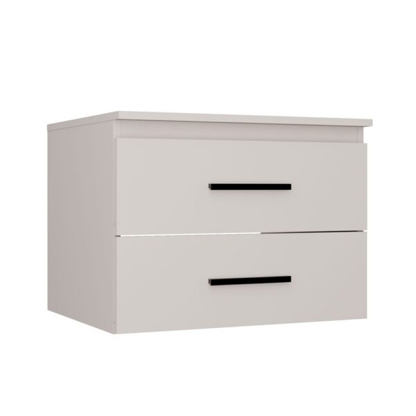 Under-basin cabinet NEL 60 UC Wall-mounted Bathroom 2 Drawers CASHMERE BEIGE